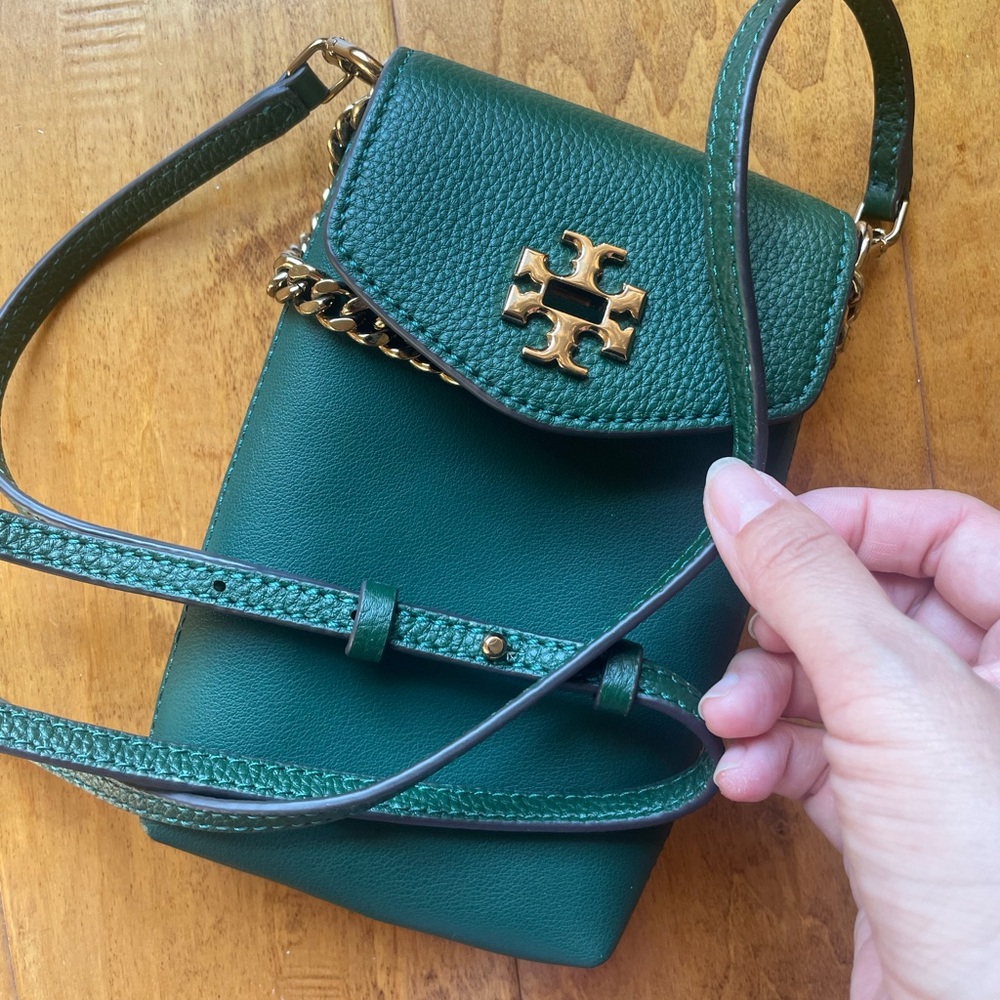 Tory Burch Kira phone crossbody shoulder bag mini wallet on chain leather - Picture 14 of 14